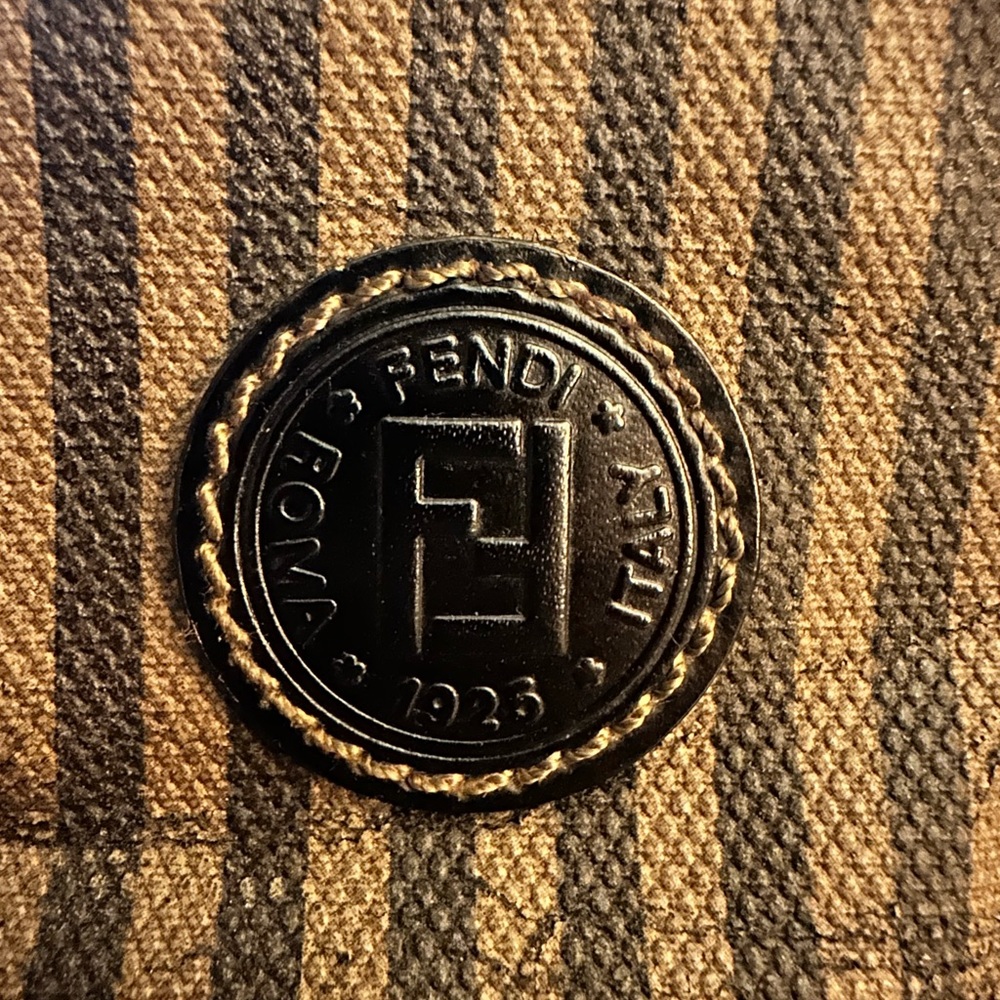 PRELOVED:  FENDI MINI DINNER BAG. Penguin Stripe. - Picture 4 of 17